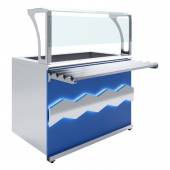 Прилавок холодильный с ванной охлаждаемой Elektra Luxstahl ПХВ (С)-1200 Premium