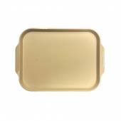Поднос прямоугольный 45x34,5см бежевый (106) поверхность шагрень MGprof 1736