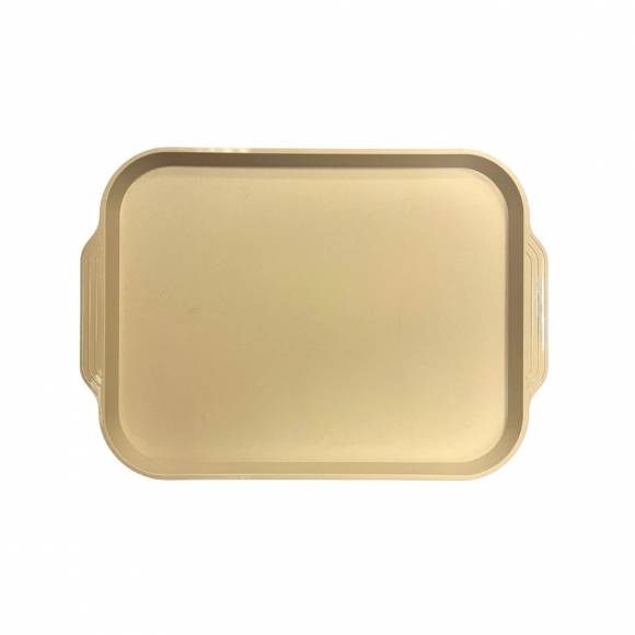 Поднос прямоугольный 45x34,5см бежевый (106) поверхность шагрень MGprof 1736