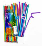 Трубочка для коктейля 0,6х26,5 см с длинной гофрой Фигурная 100шт/уп. 	JT2034 43760 /20/