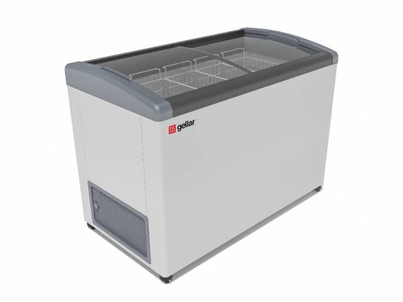 Ларь морозильный с наклонным гнутым стеклом Frostor Gellar FG 500 E серый