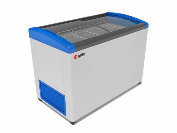 Ларь морозильный с наклонным гнутым стеклом Frostor Gellar FG 500 E серый