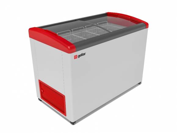 Ларь морозильный с наклонным гнутым стеклом Frostor Gellar FG 500 E серый
