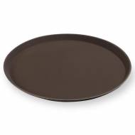 Поднос круглый 27см прорезиненный коричн. MGSteel 1100CTBr 45814 Поднос круглый 27см прорезиненный коричн. MGSteel 1100CTBr 45814