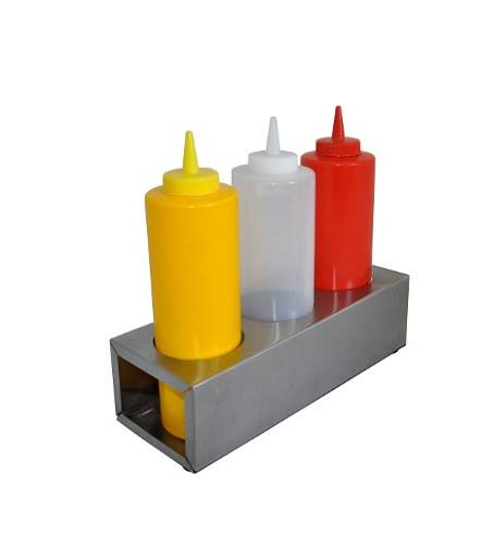 Подставка для 3-х бутылок для соусов 280х100х80мм MGSteel SBH7231 MG 55911