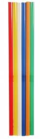 Трубочка для коктейля 0,8х24см цветная MIX прямая "MILK" 500шт/уп 824500цп  29514 /10/