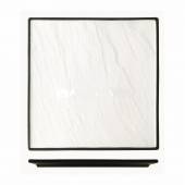 Блюдо квадратное 260х260мм черное основание P.L.- "Black Label" CDP007W 99000153 /3/