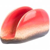 Салфетница «Агат» H=85 L=120 B=40мм фарфор красный A7427W764Y80  /1/