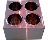 Подставка для столовых приборов 4 емкости, нерж. FL1702, DLDC