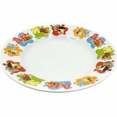 Тарелка «Алфавит» мелкая детская фарфор 17,5см белый,разноцветн. 4С1579