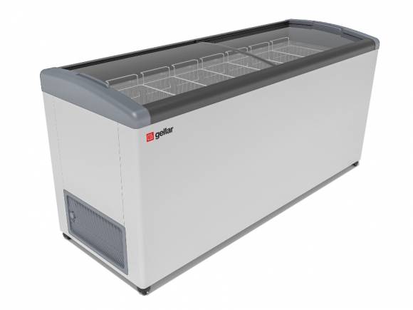 Ларь морозильный с наклонным гнутым стеклом Frostor Gellar FG 700 E серый 