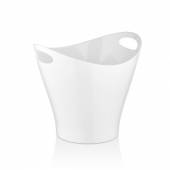 Ведро для шампанского 6 л. поликарбонат 300*240/165*165 мм. h=260 мм.с ручками белое GP 76887