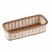 Корзина для хлеба прямоугольная 300*110*70мм, полиротанг Maco WB3011 Корзина для хлеба прямоугольная 300*110*70мм, полиротанг Maco WB3011