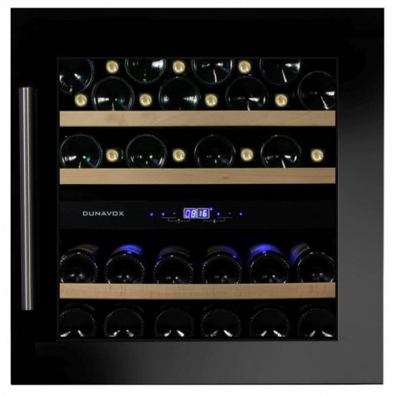 Винный шкаф компрессорный встраиваемый DUNAVOX DAB-36.80DB 2 температурные зоны