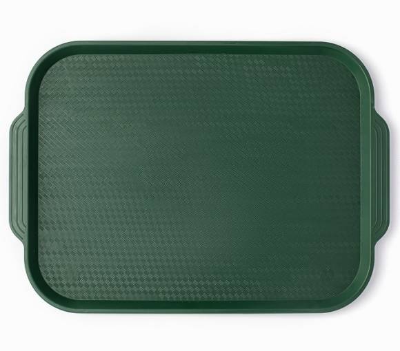 Поднос прямоугольный 45x34,5см темно-зеленый поверхность классик (414) MGprof 1730