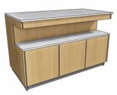 RD2 МОНТ(п) 1400х700х862 модуль-основа с нишей для тарелок (ПРИСТЕННАЯ)