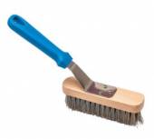 Щетка для гриля 150х40мм стальная щетина, ручка пластик Gimetal  AC-SPGT