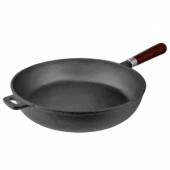 Сковорода 270мм чугун ProHotel ручка дерево HER26