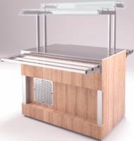 Прилавок нейтральный Refettorio (шведский стол островной) RN43А нерж. столешница