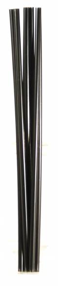 Трубочка для коктейля 0,5х24см черная прямая1000шт/уп  