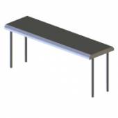 Полка настольная Gastrolux ПН-143/1 нерж. прямая Полка настольная Gastrolux ПН-143/1 нерж. прямая