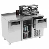 Стол холодильный T57 M2-1-G 0430-29 корпус нерж, с бортом, планка (BAR-250C Carboma) Стол холодильный T57 M2-1-G 0430-29 корпус нерж, с бортом, планка (BAR-250C Carboma)