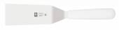 Лопатка 26,5 см. изогнутая раб. часть 10,5*5 см. нерж. с пластик. ручкой, белая Icel