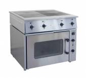 Плита электрическая 4-конфорочная ТулаТоргТехника ПЭ-0,48М с жарочным шкафом GN 2/1 3Ф