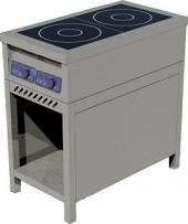 Плита индукционная ЦМИ ПИ-2 (460х850мм) на закрытой подставке Плита индукционная ЦМИ ПИ-2 (460х850мм) на закрытой подставке