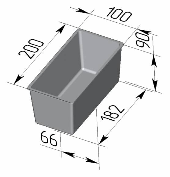 Форма для хлеба Спика 3 Л Тостерная (200х100х90мм) 3 секции Форма для хлеба Спика 3 Л Тостерная (200х100х90мм) 3 секции