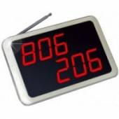 iBells-106 табло вызова на две группы трехзначных чисел, цвет белый