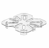 Сливная вставка к GN 1/6 (дренаж) поликарб. прозрачная GP 77150 Сливная вставка к GN 1/6 (дренаж) поликарб. прозрачная GP 77150