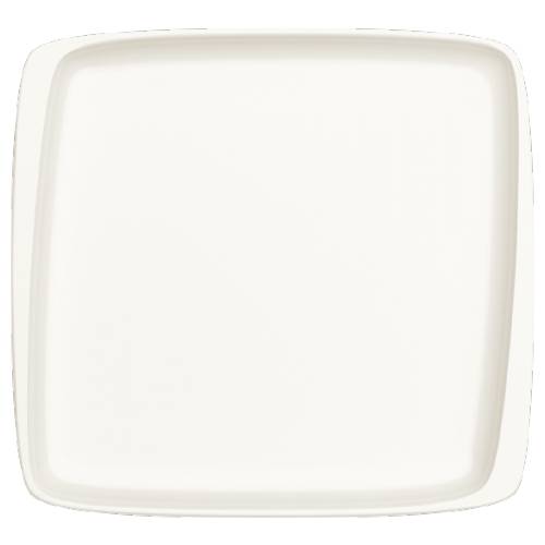 Тарелка квадратная 22х20см фарфор Moove White Bonna MOV28KR b