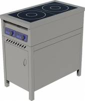 Плита индукционная ЦМИ ПИ-2 (460х850мм) на закрытой подставке с дверью Плита индукционная ЦМИ ПИ-2 (460х850мм) на закрытой подставке с дверью