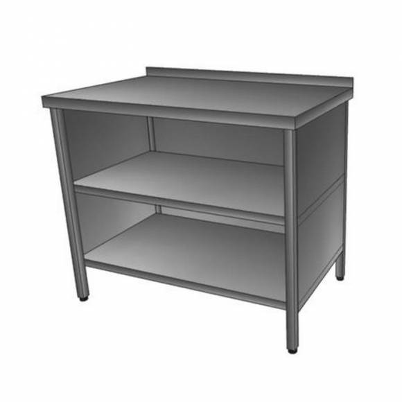 Стол производственный с бортом, 2-мя полками 900*600*850 зашивка сзади и по бокам Стол производственный с бортом, 2-мя полками 900*600*850 зашивка сзади и по бокам