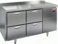 Стол холодильный Hicold SN22/TN 4 выдвижных ящика