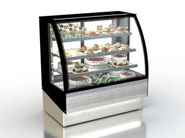 Витрина горизонтальная «МАРИЯ АКВА» гнутое стекло (32 варианта цветовых решений) 1300