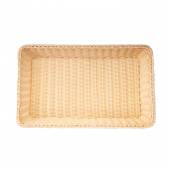 Корзина для хлеба прямоуг. 60*40 см. h=15 см. бежевая полиротанг MGprof 75321