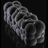 Форма для мороженого/суфле 3D "Атомный" 250х80мм h80мм (объем 1,2л), силикон Pavoni KE041S Форма для мороженого/суфле 3D "Атомный" 250х80мм h80мм (объем 1,2л), силикон Pavoni KE041S