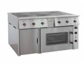 Плита электрическая 6-конфорочная ТулаТоргТехника ПЭ-0,72 М с жарочным шкафом GN 2/1 3Ф