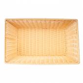 Корзина для хлеба прямоуг. 53*32,5*15 см. бежевая полиротанг MGprof 72626