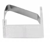 Зажим для скатерти прозрачный с липучкой пластина 1739 32094 /1/100/