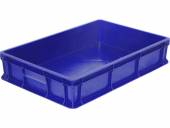 Контейнер для теста 600*400*120 мм. прямой, сплошной, синий