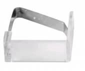 Зажим для скатерти прозрачный пластина 1739. /1/100/
