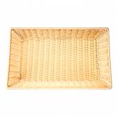 Корзина для хлеба прямоуг. 53*32,5*10 см. бежевая полиротанг MGprof 72625