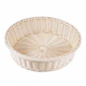 Корзина для хлеба круглая 400*h100мм, полиротанг Maco WB40 Корзина для хлеба круглая 400*h100мм, полиротанг Maco WB40