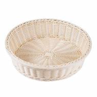 Корзина для хлеба круглая 400*h100мм, полиротанг Maco WB40