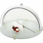 Поднос для сыра APS d=38 см с крышкой Roll-Top 00978  03171606