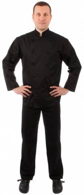Брюки повара летние р-р 46 черные 00200  со216
