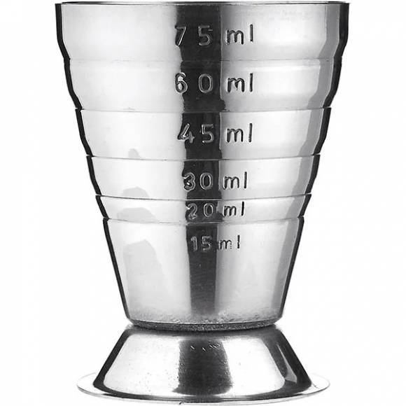 Джиггер нерж. 75мл с делениями D=52,H=75мм Пробар MLJ1